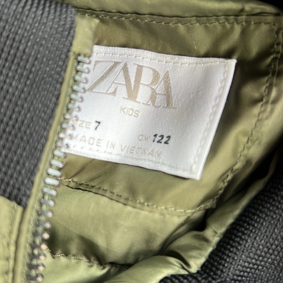 Kids Zara Bomber Jacket sz 7 - Picture 2 of 6